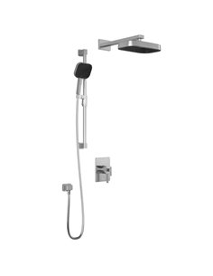 Kalia Squareone TCD1 Premia Aquatonik T/P Coaxial Shower System With Wallarm