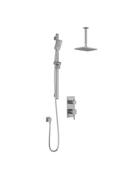 Kalia Squareone TD2 Aquatonik T/P With Diverter Shower System With Vertical Ceiling Arm