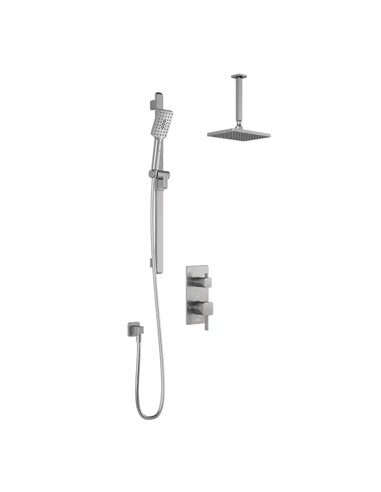 Kalia Squareone TD2 Aquatonik T/P With Diverter Shower System With Vertical Ceiling Arm