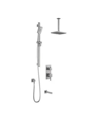 Kalia Squareone TD3 Aquatonik T/P With Diverter Shower System With Vertical Ceiling Arm