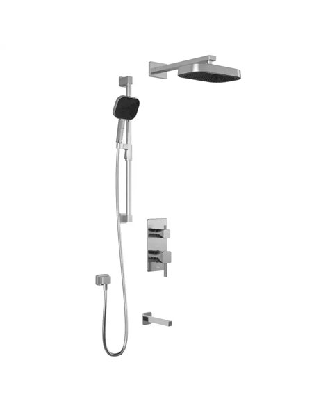 Kalia Squareone TD3 Premia Aquatonik T/P With Diverter Shower System With Wallarm