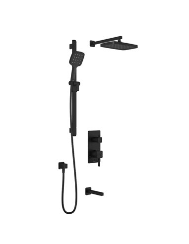 Kalia Squareone TD3 Plus Aquatonik T/P With Diverter Shower System With Wallarm