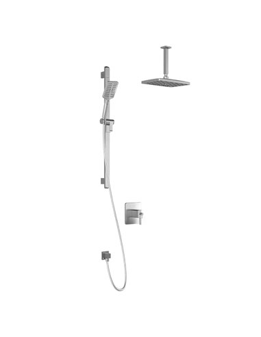 Kalia Grafik TCD1 Premia Aquatonik T/P Coaxial Shower System With Vertical Ceiling Arm