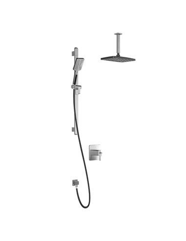 Kalia Grafik TCD1 Premia Aquatonik T/P Coaxial Shower System With Vertical Ceiling Arm