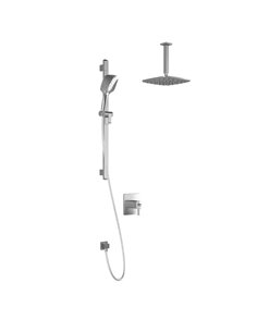 Kalia Grafik TCD1 Plus Aquatonik T/P Coaxial Shower System With Vertical Ceiling Arm