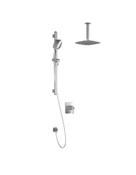 Kalia Grafik TCD1 Plus Aquatonik T/P Coaxial Shower System With Vertical Ceiling Arm