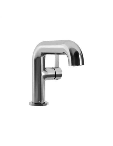 Kalia Basico Single Hole Lavatory Faucet With Side-Mounted Lever Handle, Push Drain And Overflow