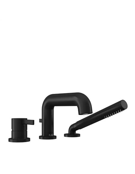 Kalia Basico Pressure Balance 3-Piece Deckmount Tub Filler With Handshower