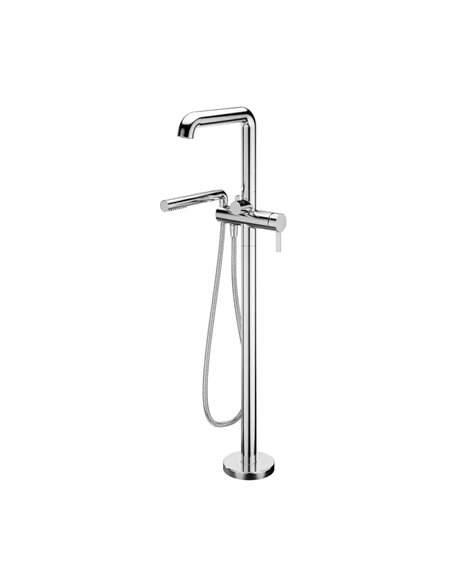 Kalia Basico Floormount Tub Filler With Handshower