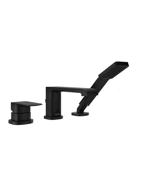 Kalia Sobrio 3-Piece Deckmount Tub Filler With Handshower