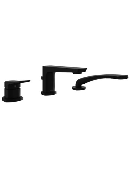 Kalia Moroka 3-Piece Deckmount Tub Filler With Handshower