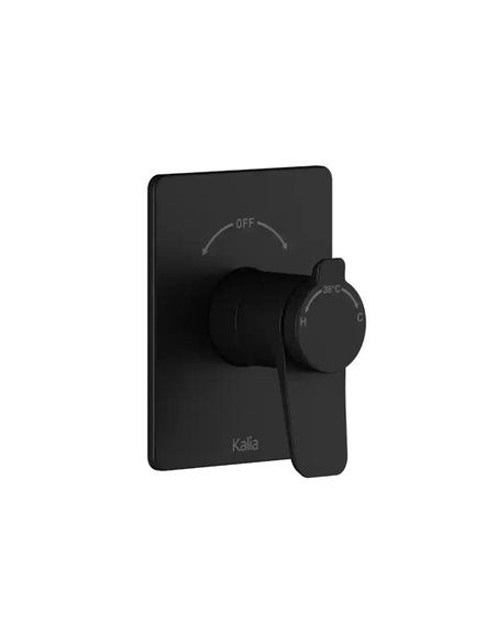 Kalia Moroka 2-Way Aquatonik Type T/P 1/2" Coaxial Valve With Diverter And Round Decorative Trim