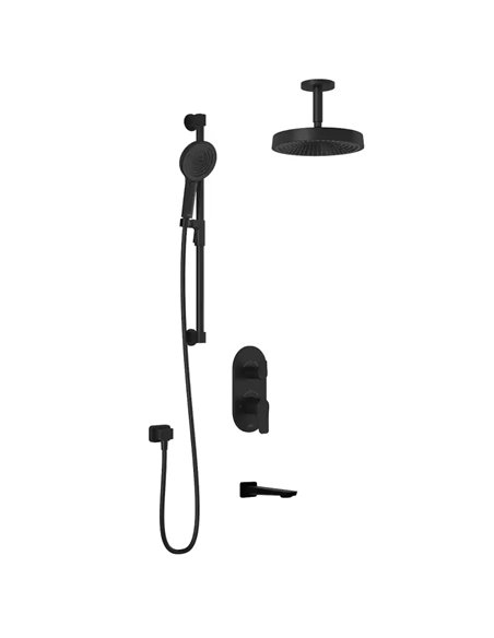 Kalia Moroka TD3 Premia Aquatonik T/P With Diverter Shower System With Vertical Ceiling Arm