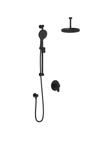 Kalia Moroka TCD1 Plus Aquatonik T/P Coaxial Shower System With Vertical Ceiling Arm