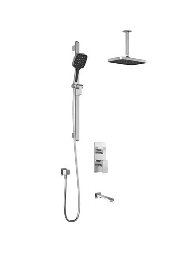 Kalia Kareo TD3 Plus Aquatonik T/P With Diverter Shower System With Vertical Ceiling Arm