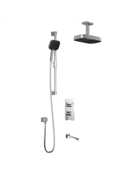 Kalia Kareo TD3 Premia Aquatonik T/P With Diverter Shower System With Vertical Ceiling Arm