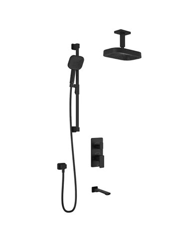 Kalia Kareo TD3 Premia Aquatonik T/P With Diverter Shower System With Vertical Ceiling Arm