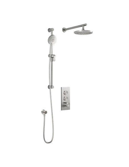 Kalia Roundone TB2 Aquatonik T/P Push-Button Shower System With Wallarm