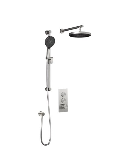 Kalia Roundone TB2 Plus Aquatonik T/P Push-Button Shower System With Wallarm