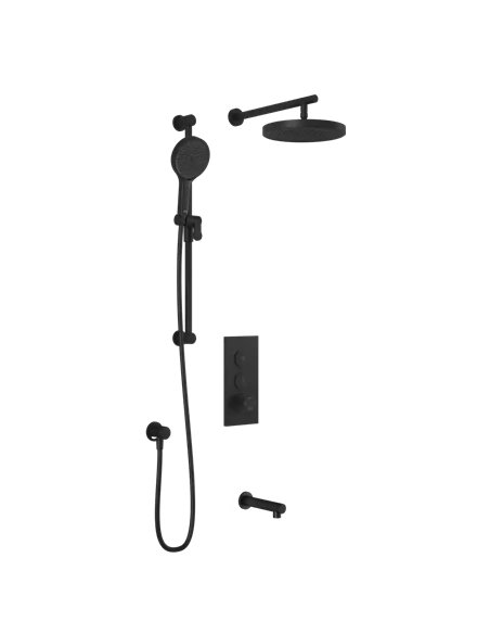 Kalia Roundone TB3 Plus Aquatonik T/P Push-Button Shower System With Wallarm