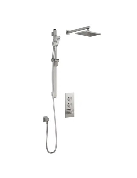 Kalia Squareone TB2 Aquatonik T/P Push-Button Shower System With Wallarm