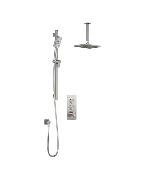 Kalia Moroka TB2 Aquatonik T/P Push-Button Shower System With Vertical Ceiling Arm