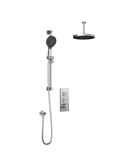 Kalia Moroka TB2 Plus Aquatonik T/P Push-Button Shower System With Vertical Ceiling Arm