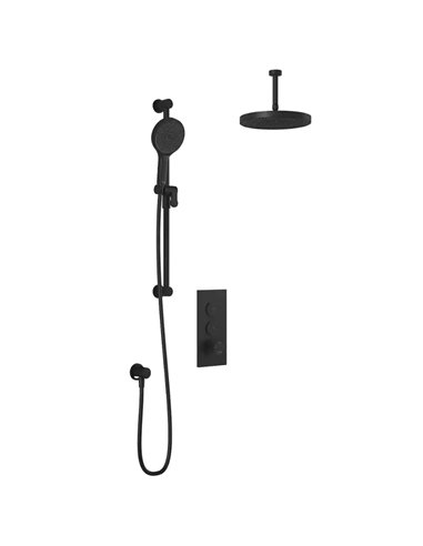Kalia Moroka TB2 Plus Aquatonik T/P Push-Button Shower System With Vertical Ceiling Arm