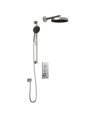 Kalia Moroka TB2 Premia Aquatonik T/P Push-Button Shower System With Wallarm