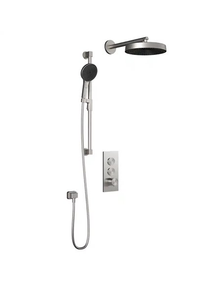 Kalia Moroka TB2 Premia Aquatonik T/P Push-Button Shower System With Wallarm