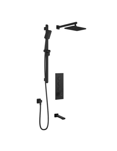 Kalia Moroka TB3 Aquatonik T/P Push-Button Shower System With Wallarm