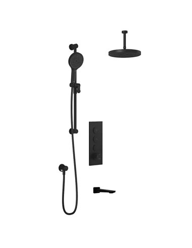 Kalia Moroka TB3 Plus Aquatonik T/P Push-Button Shower System With Vertical Ceiling Arm