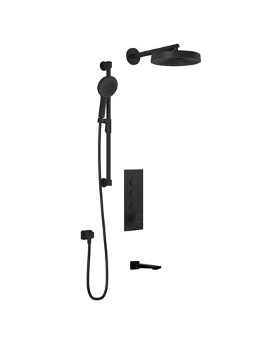 Kalia Moroka TB3 Premia Aquatonik T/P Push-Button Shower System With Wallarm