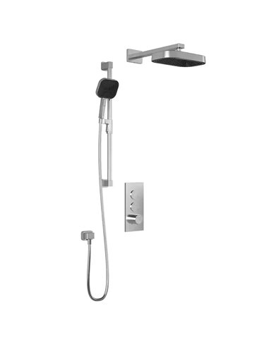 Kalia Kareo TB2 Premia Aquatonik T/P Push-Button Shower System With Wallarm