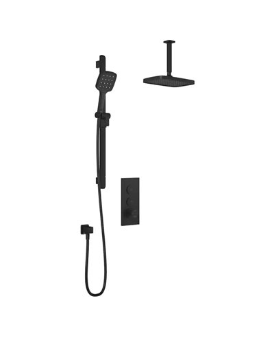 Kalia Kareo TB2 Plus Aquatonik T/P Push-Button Shower System With Vertical Ceiling Arm