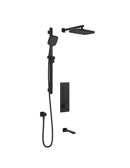 Kalia Kareo TB3 Plus Aquatonik T/P Push-Button Shower System With Wallarm