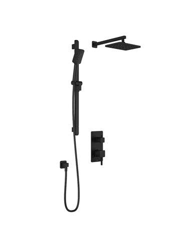 Kalia Squareone PB4 Pressure Balance Shower System With 2-Way Diverter Valve And ½ NPT Connection Type With Wallarm