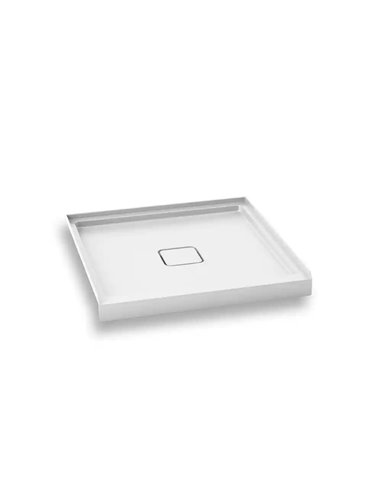 Kalia Kover 36X36 Square Acrylic Shower Base 36X36 With Integrated Tiling Flanges On 3 Sides
