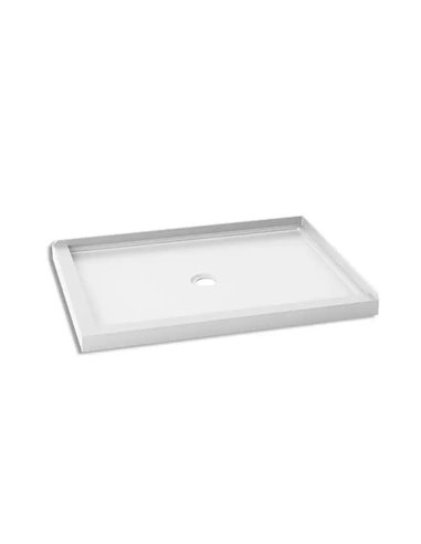 Kalia Koncept 48X36 Rectangular Acrylic Shower Base 48X36 With Central Drain And Right Integrated Tiling Flange On 2 Sides