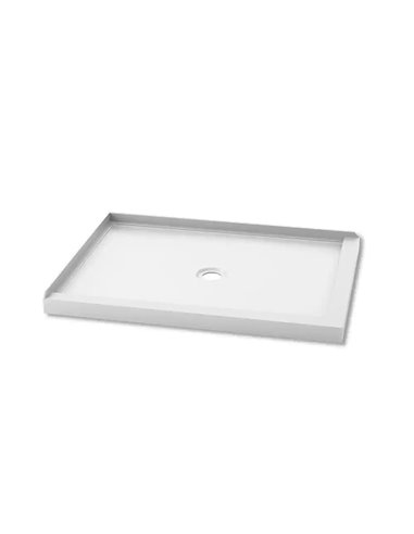 Kalia Koncept 48X36 Rectangular Acrylic Shower Base 48X36 With Central Drain And Left Integrated Tiling Flange On 2 Sides