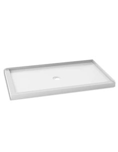 Kalia Koncept 60X36 Rectangular Acrylic Shower Base 60X36 With Central Drain And Right Integrated Tiling Flange On 2 Sides
