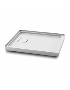 Kalia Kover 48X32 Rectangular Acrylic Shower Base 48X32 With Left Drain And Integrated Tiling Flange On 2 Sides
