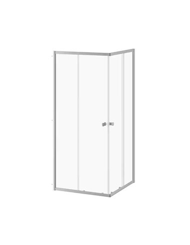 Kalia Kontact Corner Sliding Shower Door 36"X36"X74" Clear Glass