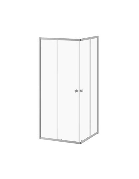 Kalia Kontact Corner Sliding Shower Door 36"X36"X74" Clear Glass
