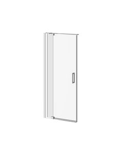 Kalia Distink With Kaliaprotek 36"X77" 2-Panel Pivot Shower Door Duraclean Glass With Film For Alcove Installation