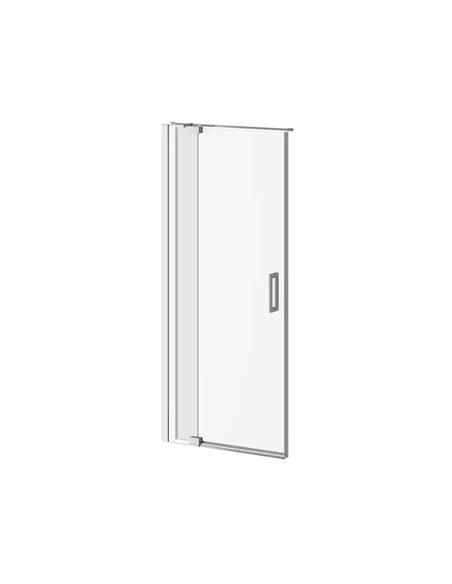 Kalia Distink With Kaliaprotek 36"X77" 2-Panel Pivot Shower Door Duraclean Glass With Film For Alcove Installation