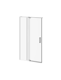 Kalia Distink With Kaliaprotek 48"X77" 2-Panel Pivot Shower Door Duraclean Glass With Film For Alcove Installation