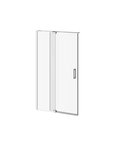 Kalia Distink With Kaliaprotek 48"X77" 2-Panel Pivot Shower Door Duraclean Glass With Film For Alcove Installation