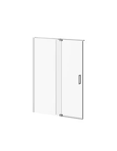 Kalia Distink With Kaliaprotek 60"X77" 2-Panel Pivot Shower Door Duraclean Glass With Film For Alcove Installation