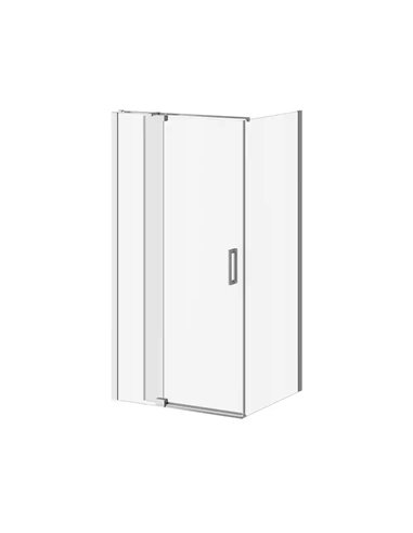 Kalia Distink With Kaliaprotek (Box 1 Of 2) 42"X77" 2-Panel Pivot Shower Door Duraclean Glass With Film For Corner Installation